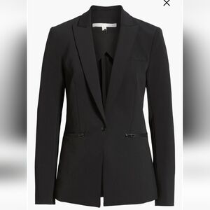 Veronica Beard Iconic Scuba Dickey Jacket Black Size 4,6